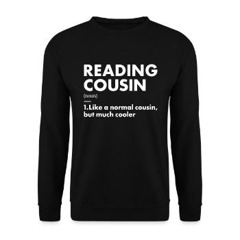 Reader Cousin Definition Reading - Unisex Sweatshirt - black - Front - Alina (178cm) & Michal (187cm)