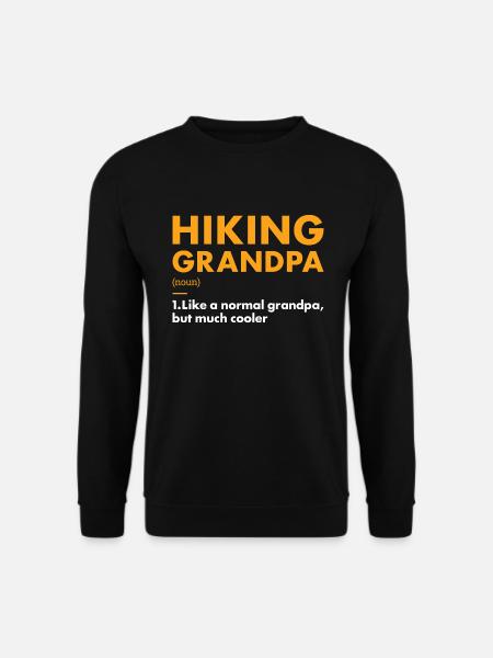 Hiker Grandpa Definition Hiking - Unisex Sweatshirt - black