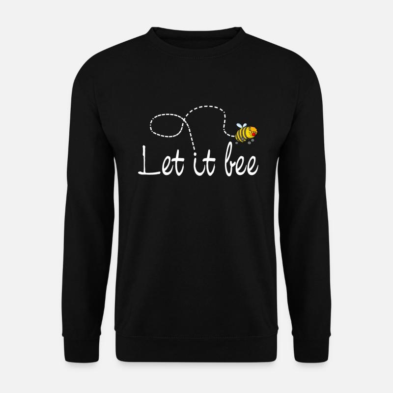 Biene Let it be - Unisex Pullover - Schwarz