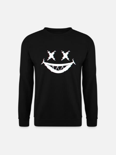 Joker Glitch - Unisex Pullover - Schwarz