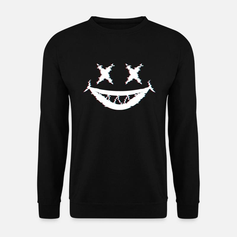 Joker Glitch - Unisex Pullover - Schwarz