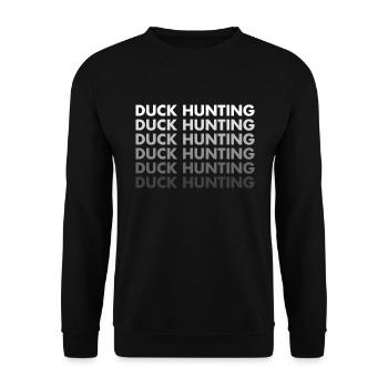 Chasseur de canards Chasse au canard - Sweat-shirt Unisexe - noir - Devant - Alina (178cm) & Michal (187cm)