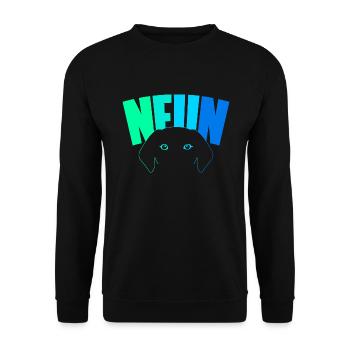 9th birthday boys 9 years old pooch dog - Unisex Sweatshirt - black - Front - Alina (178cm) & Michal (187cm)