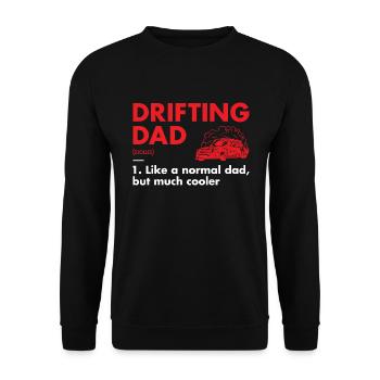 Sport Dad Definition Drifting - Unisex Pullover - Schwarz - Vorne - Alina (178cm) & Michal (187cm)
