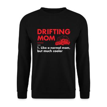 Sport Mom Definition Drifting - Unisex Pullover - Schwarz - Vorne - Alina (178cm) & Michal (187cm)
