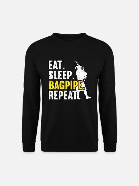 Bagpipe Bagpiper Bagpipes - Unisex Sweatshirt - black
