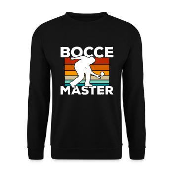 Boccia, Boccia, Boule, Petanque - Unisex Pullover - Schwarz - Vorne - Alina (178cm) & Michal (187cm)
