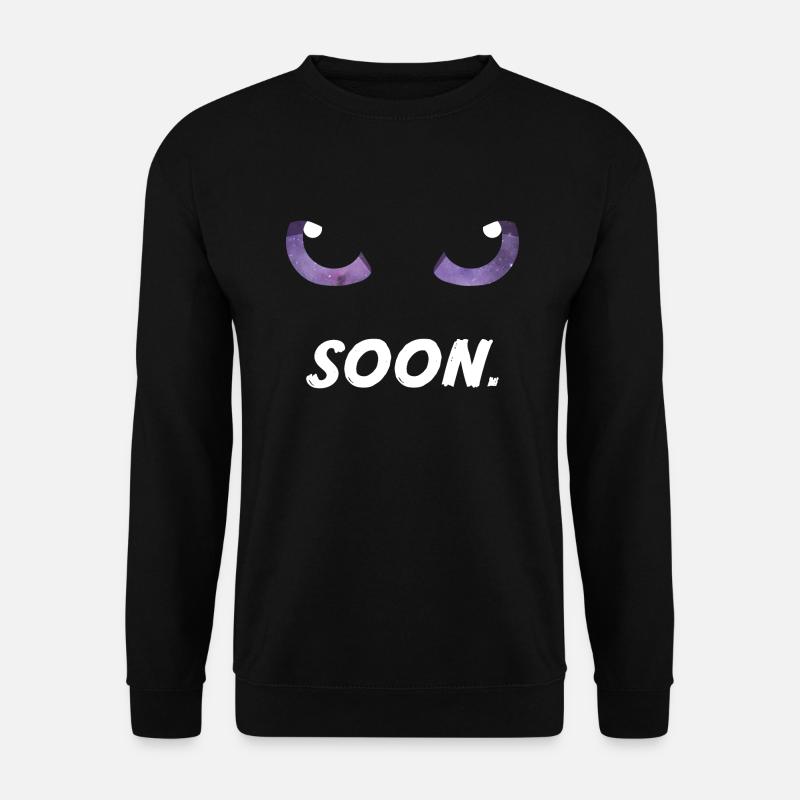 Cat Eyes Purple Soon - Unisex Sweatshirt - black