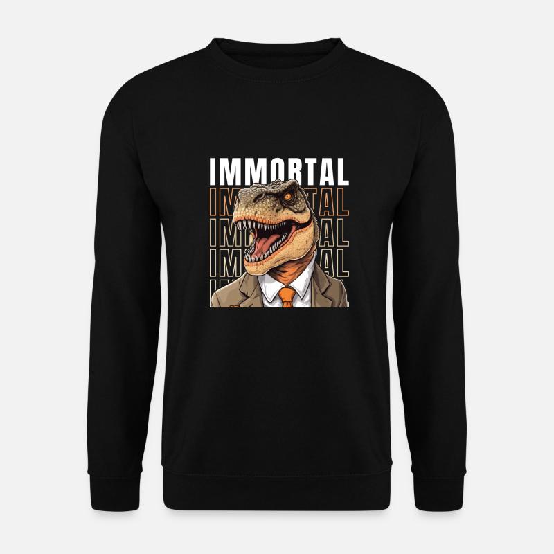 T-Rex immortel - Sweat-shirt Unisexe - noir