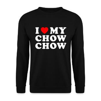 J’aime mon Chow Chow - Sweat-shirt Unisexe - noir - Devant - Alina (178cm) & Michal (187cm)