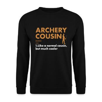 Sport Cousin Archery - Unisex Sweatshirt - black - Front - Alina (178cm) & Michal (187cm)