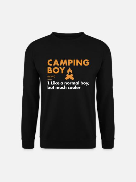 Camper Boy Definition Camping - Unisex Sweatshirt - black