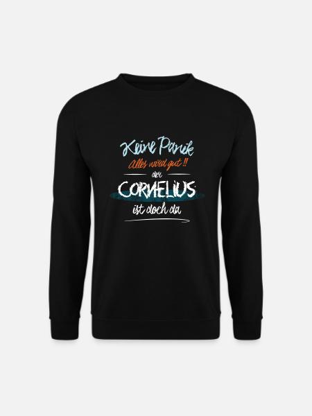 Cornelius - Keine Panik. Alles wird gut - Unisex Pullover - Schwarz