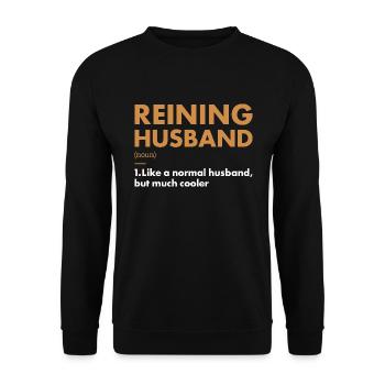 Pure Husband Definition Reining - Unisex Sweatshirt - black - Front - Alina (178cm) & Michal (187cm)