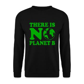 There is no planet b - Sweat-shirt Unisexe - noir - Devant - Alina (178cm) & Michal (187cm)