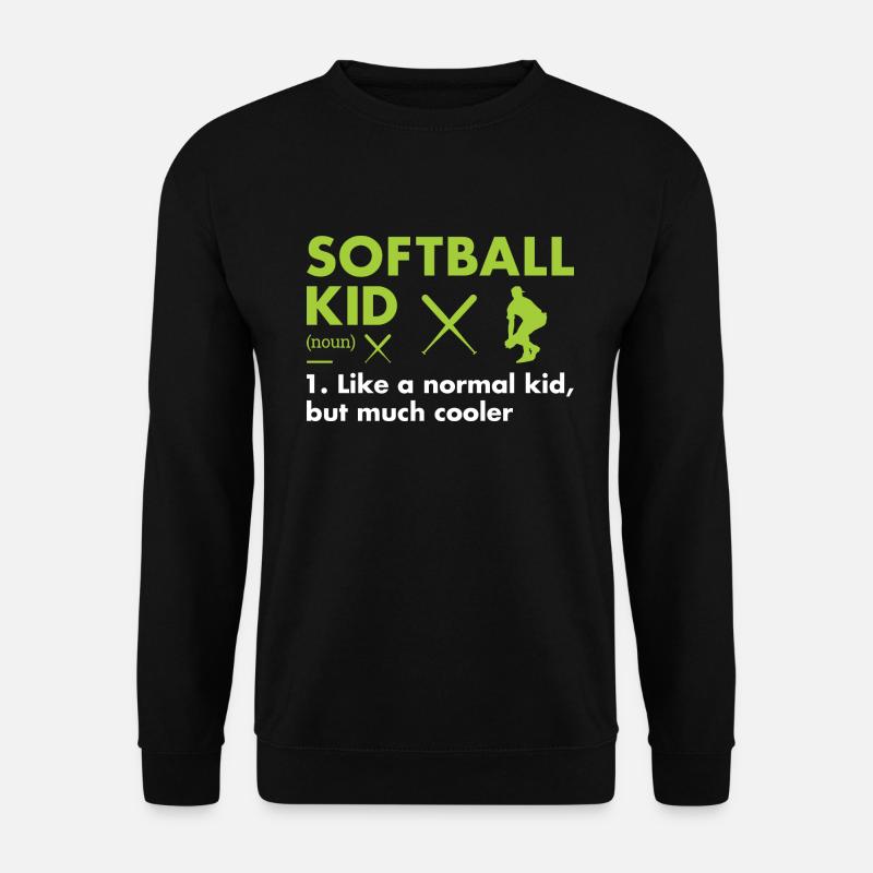 Sport Kid Definition Softball - Unisex Sweatshirt - black