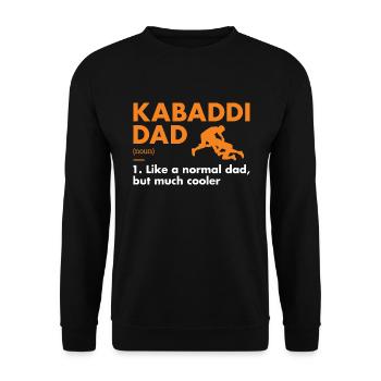 Sport Dad Definition Kabaddi - Unisex Sweatshirt - black - Front - Alina (178cm) & Michal (187cm)
