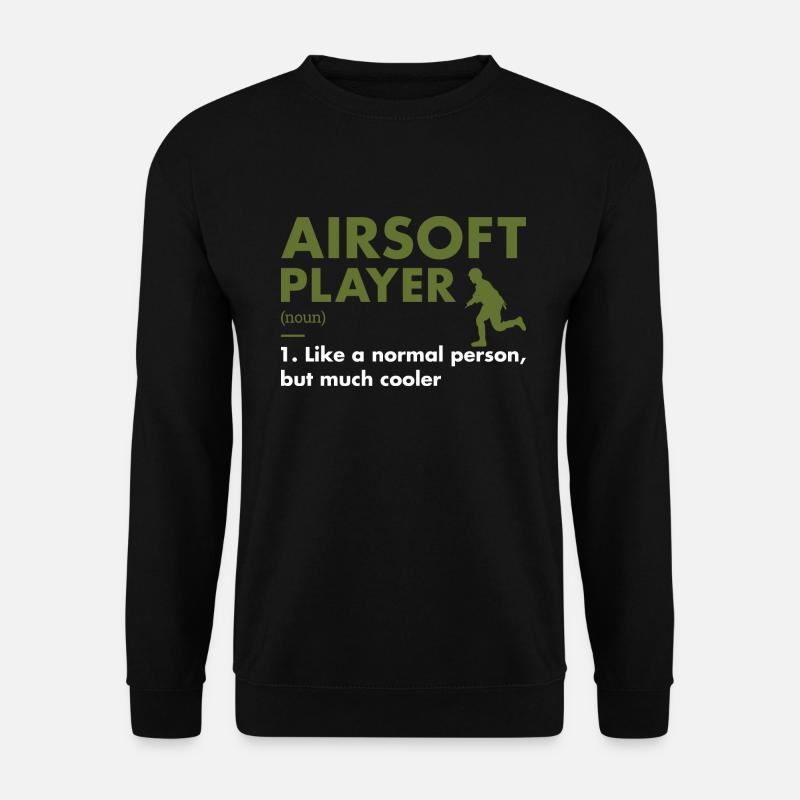 Sport Player Definition Airsoft - Unisex Pullover - Schwarz