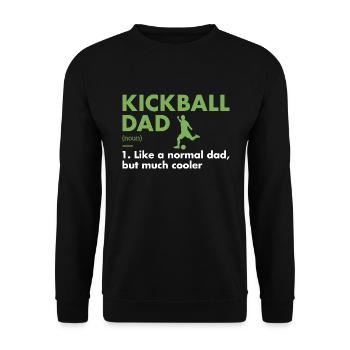 Sport Dad Définition Kickball - Sweat-shirt Unisexe - noir - Devant - Alina (178cm) & Michal (187cm)