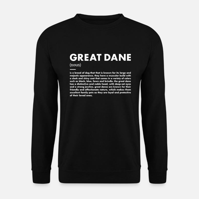 Définition du dogue allemand - Sweat-shirt Unisexe - noir