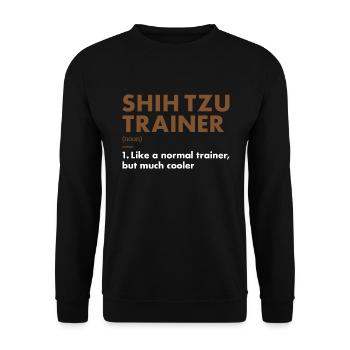 Shih Tzu Trainer Definiton - Sweat-shirt Unisexe - noir - Devant - Alina (178cm) & Michal (187cm)
