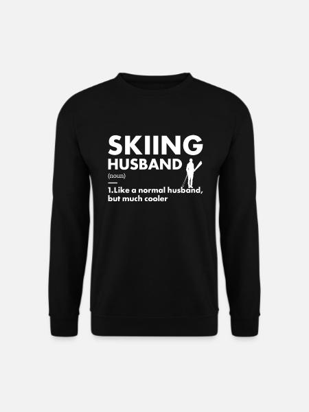 Sport Husband Skiing - Unisex Sweatshirt - black