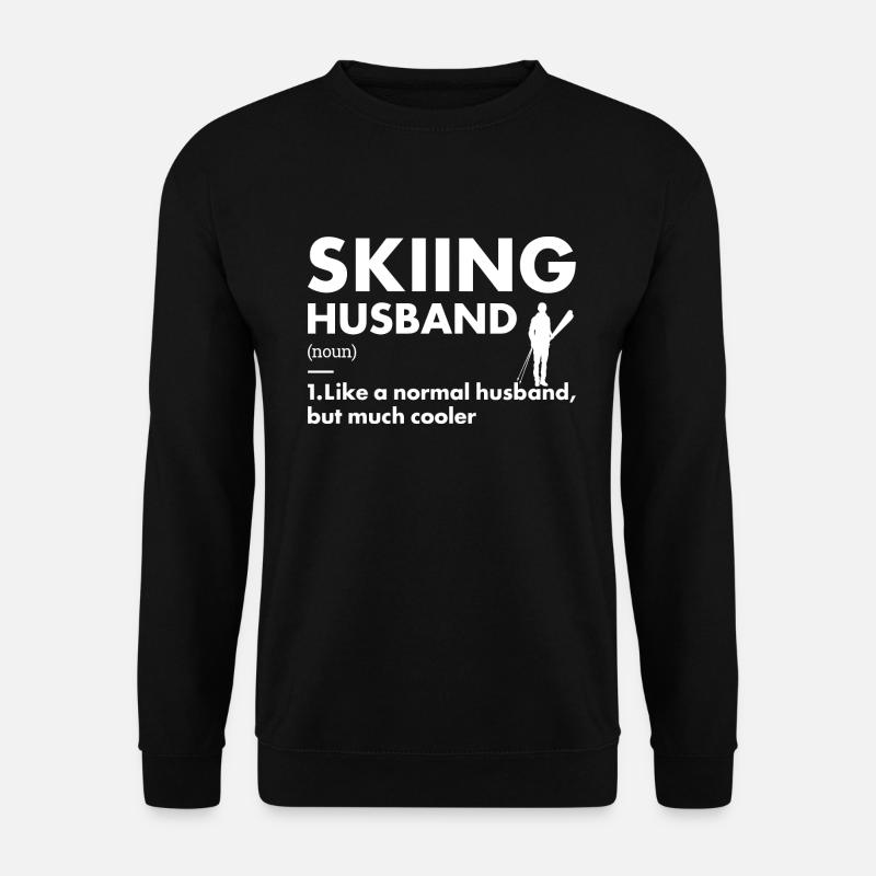 Sport Husband Skiing - Unisex Sweatshirt - black