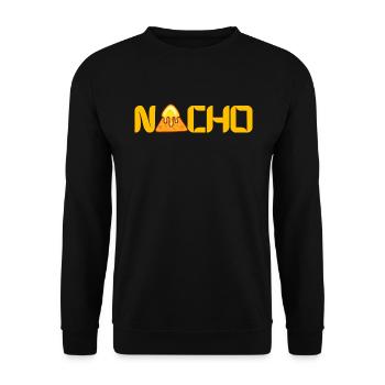 NACHO cheese - Unisex Sweatshirt - black - Front - Alina (178cm) & Michal (187cm)