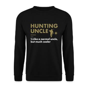 Hunter Uncle Definition Hunting - Unisex Sweatshirt - black - Front - Alina (178cm) & Michal (187cm)