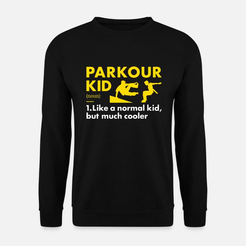 Traceur Kid Definition Parkour - Unisex Sweatshirt - black