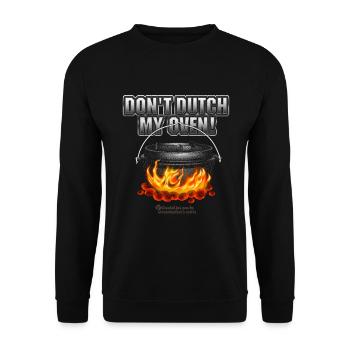 Dutch Oven Don't Dutch my Oven - Unisex Sweatshirt - black - Front - Alina (178cm) & Michal (187cm)
