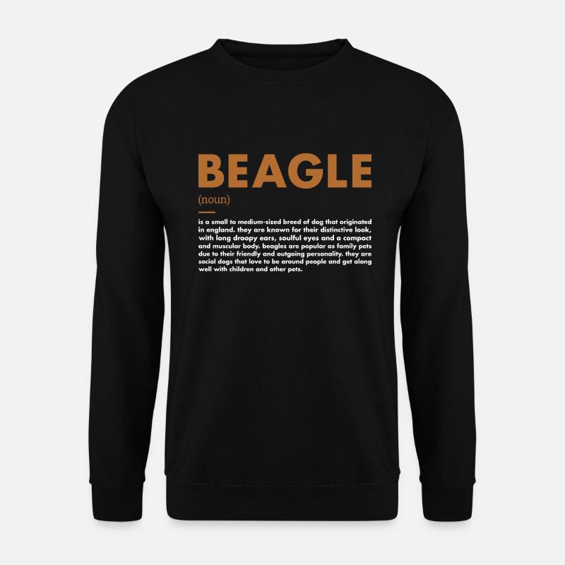 Beagle Definition - Unisex Pullover - Schwarz