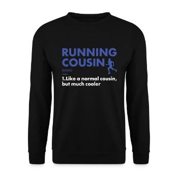 Sport Cousin Running - Unisex Sweatshirt - black - Front - Alina (178cm) & Michal (187cm)