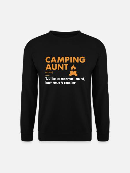 Camper Aunt Definition Camping - Unisex Sweatshirt - black
