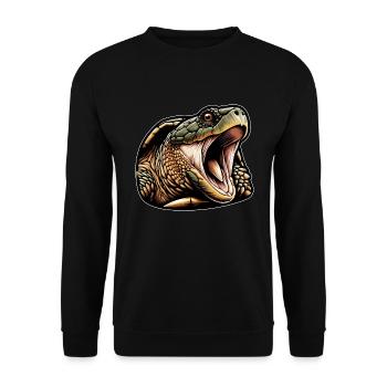 Snapping Turtle Turtles Snapping Turtles - Unisex Sweatshirt - black - Front - Alina (178cm) & Michal (187cm)