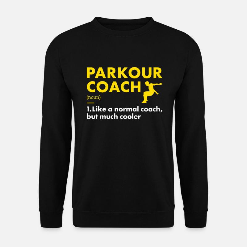 Traceur Coach Definition Parkour - Unisex Sweatshirt - black