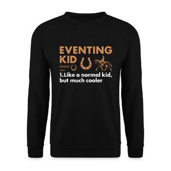Rider Kid Definition Eventing - Unisex Sweatshirt - black - Front - Alina (178cm) & Michal (187cm)