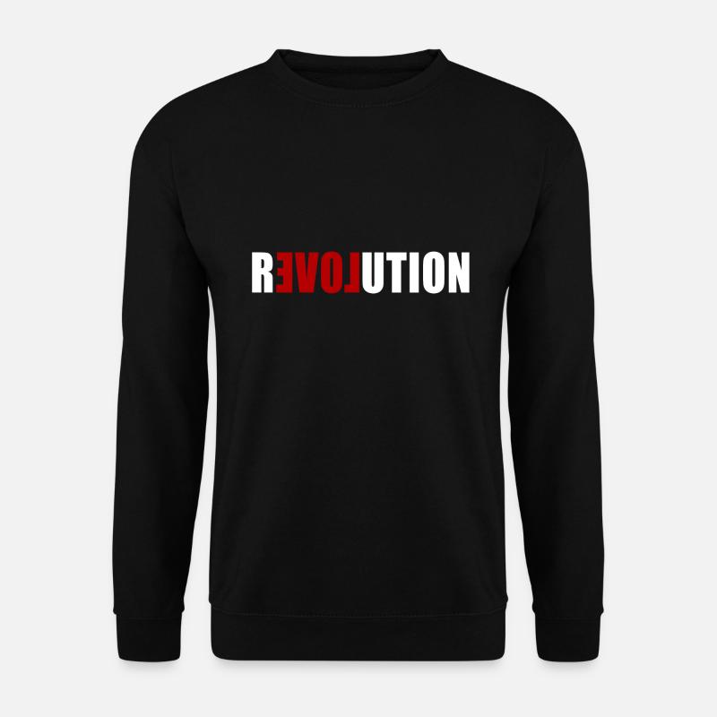 Love REVOLUTION - Unisex Pullover - Schwarz
