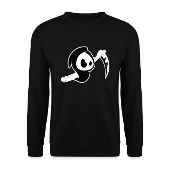 Faucheuse Halloween fantôme des faux - Sweat-shirt Unisexe - noir - Devant - Alina (178cm) & Michal (187cm)