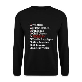 T-shirt drôle de 50e anniversaire et idée cadeau - Sweat-shirt Unisexe - noir - Devant - Alina (178cm) & Michal (187cm)