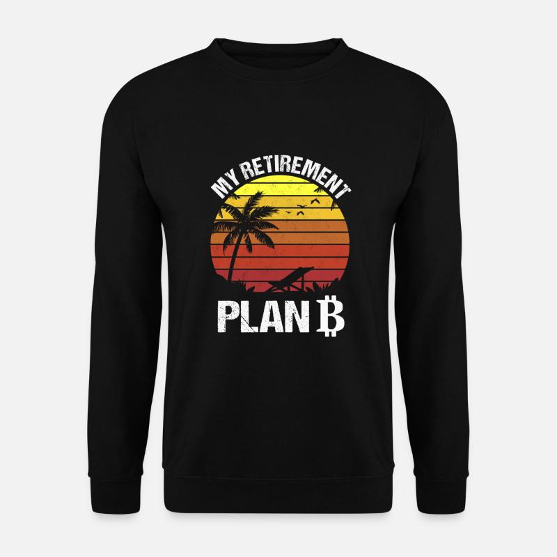 Mein Altersvorsorgeplan Bitcoin - Unisex Pullover - Schwarz