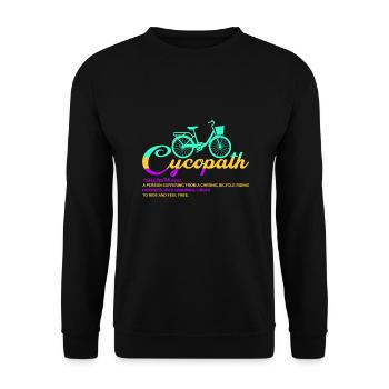 Cycopath Substantiv - Unisex Pullover - Schwarz - Vorne - Alina (178cm) & Michal (187cm)