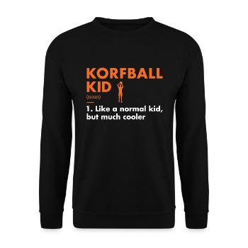 Sport Kid Definition Korfball - Unisex Sweatshirt - black - Front - Alina (178cm) & Michal (187cm)