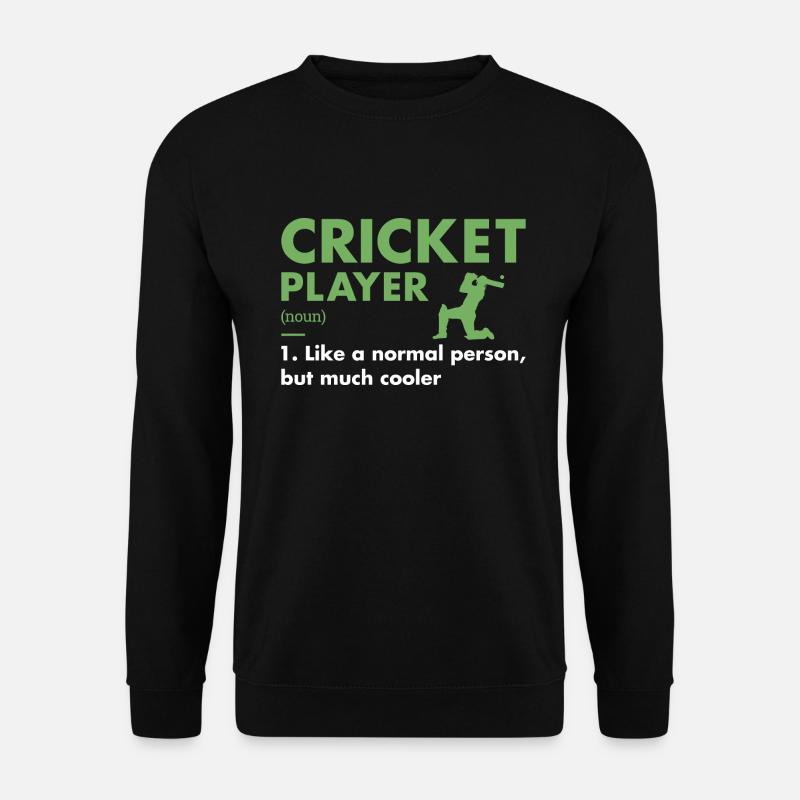 Sport Player Definition Cricket - Unisex Sweatshirt - black