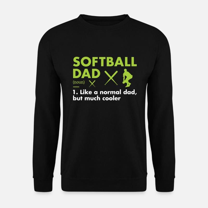 Sport Dad Definition Softball - Unisex Pullover - Schwarz