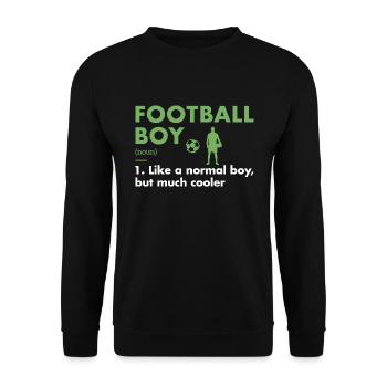 Sport Boy Définition Football - Sweat-shirt Unisexe - noir - Devant - Alina (178cm) & Michal (187cm)