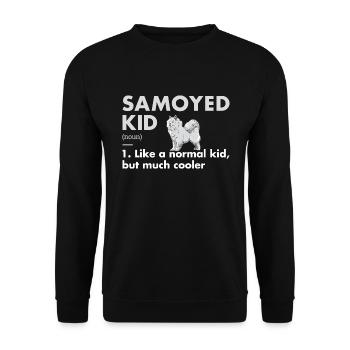 Définition de l'enfant Samoyède - Sweat-shirt Unisexe - noir - Devant - Alina (178cm) & Michal (187cm)