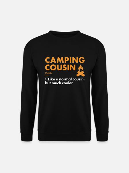 Camper Cousin Definition Camping - Unisex Sweatshirt - black
