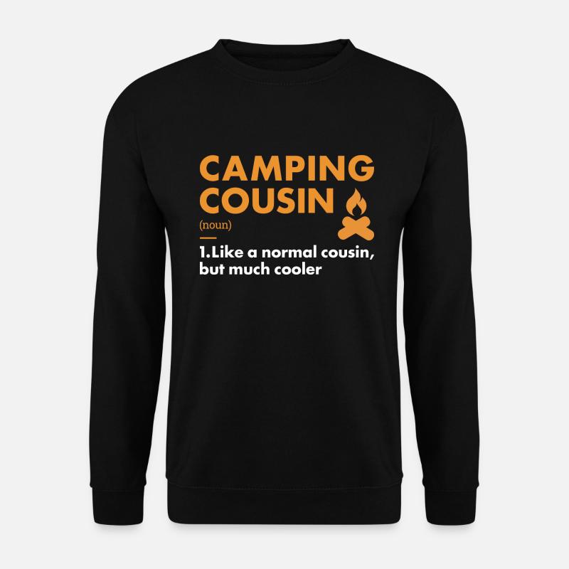 Camper Cousin Definition Camping - Unisex Sweatshirt - black