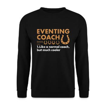 Rider Coach Definition Eventing - Unisex Sweatshirt - black - Front - Alina (178cm) & Michal (187cm)